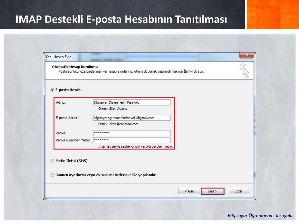 OUTLOOK 2010 E POSTA YÖNETİM PROGRAMI ppt indir